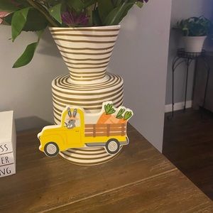 Gold Stripe Happy Everything Vase (Retired)